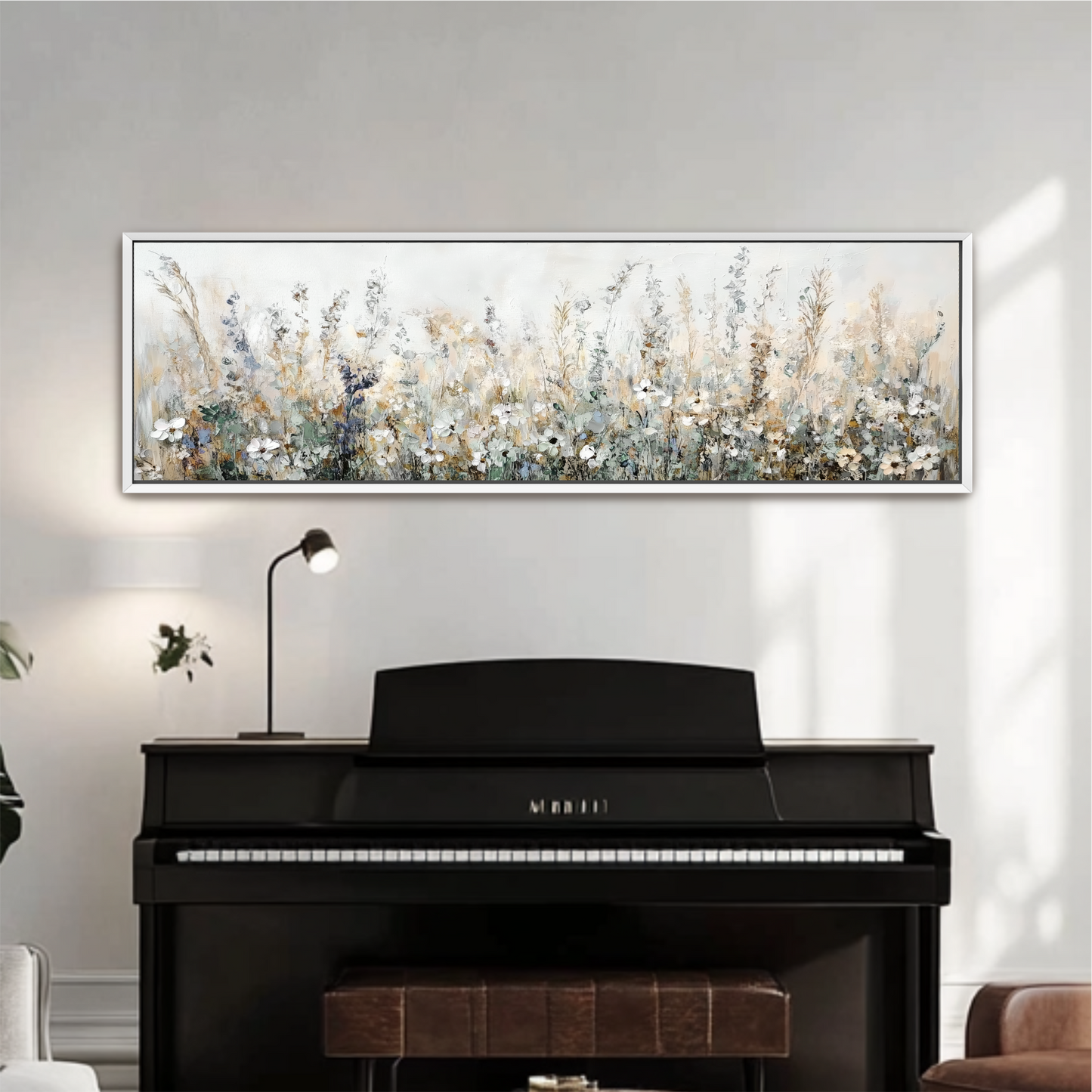 Wildflower Field Landscape Art