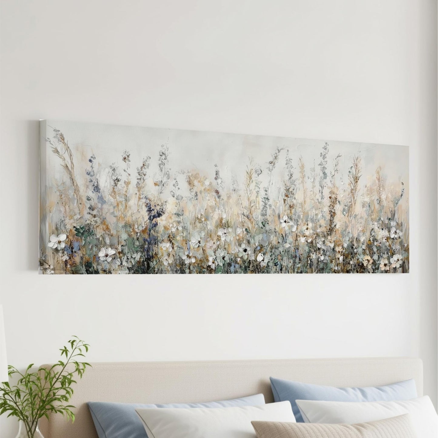 Wildflower Field Landscape Art