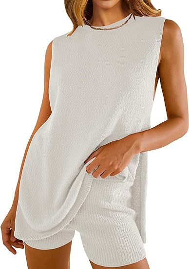 Women's Knit Sweater Shorts Set