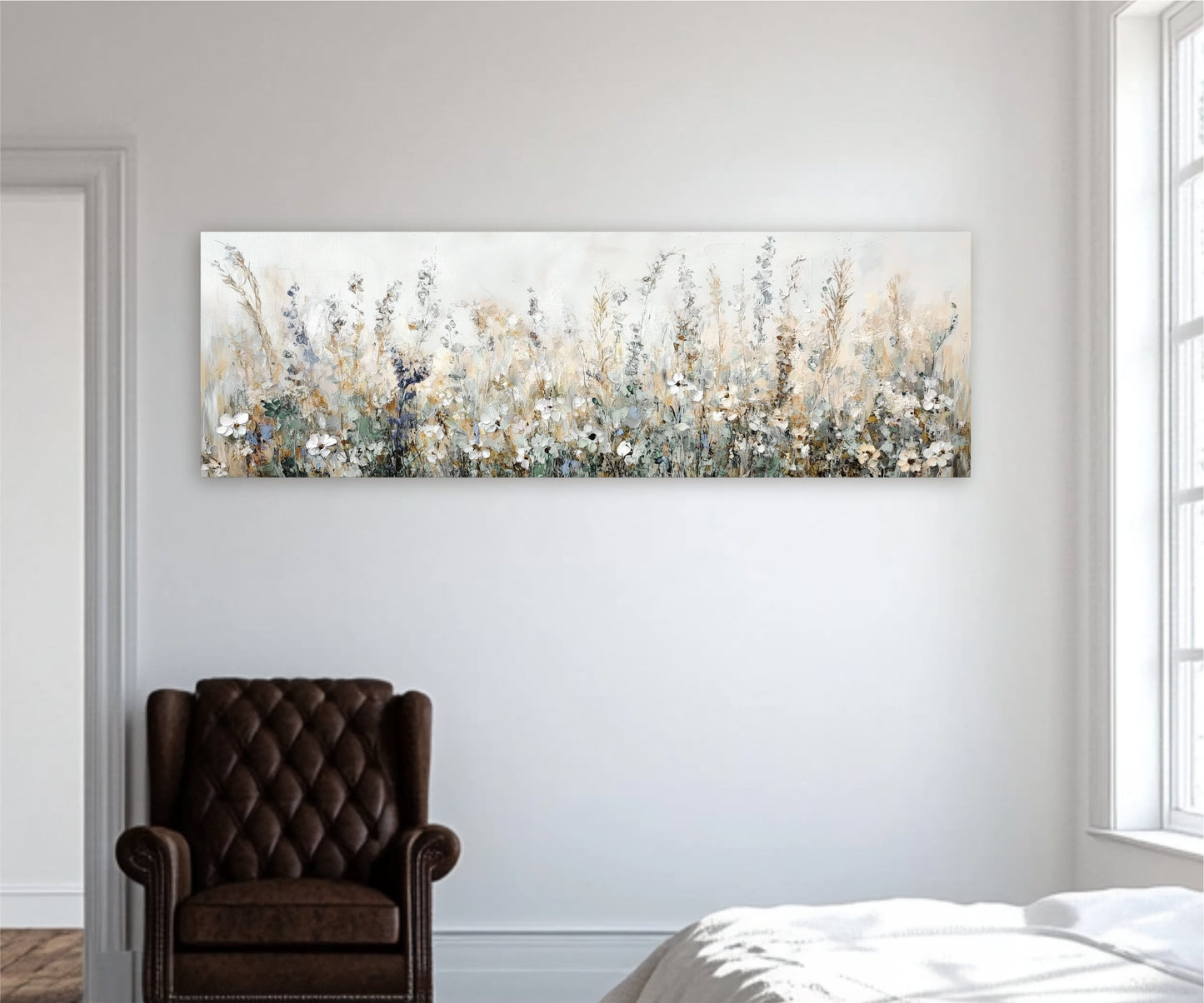 Wildflower Field Landscape Art