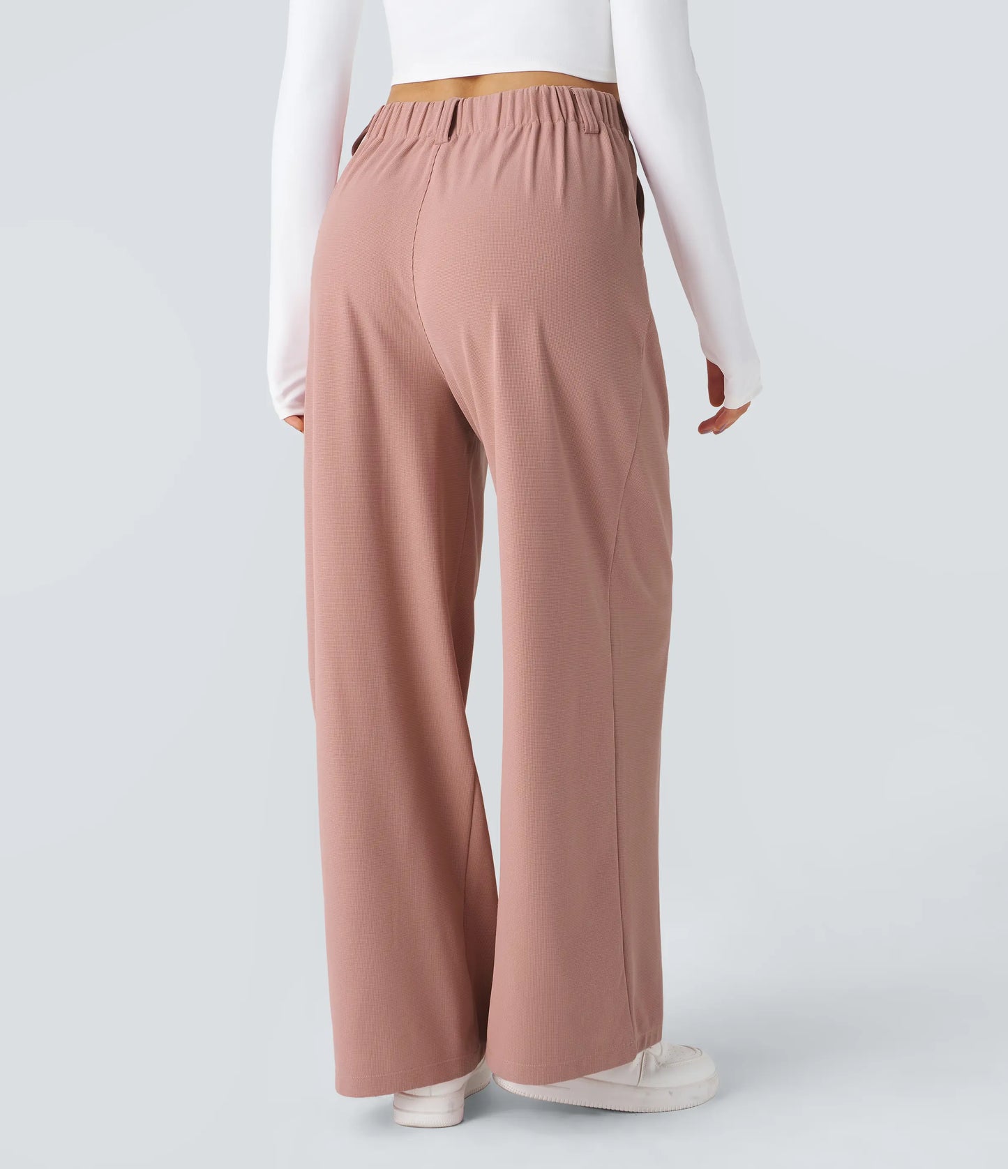 High Waisted Wide Leg Work Pants