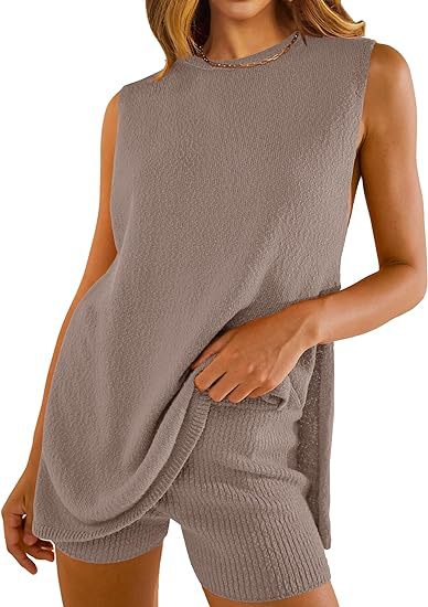 Women's Knit Sweater Shorts Set
