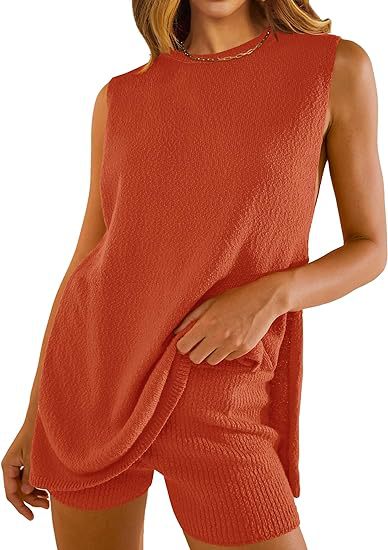 Women's Knit Sweater Shorts Set