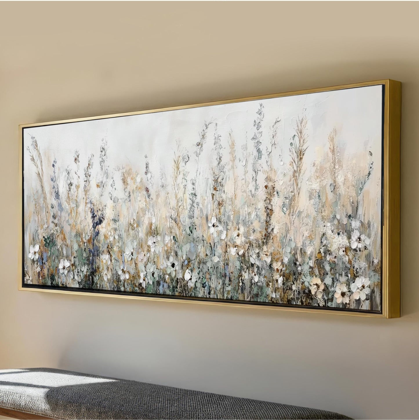 Wildflower Field Landscape Art