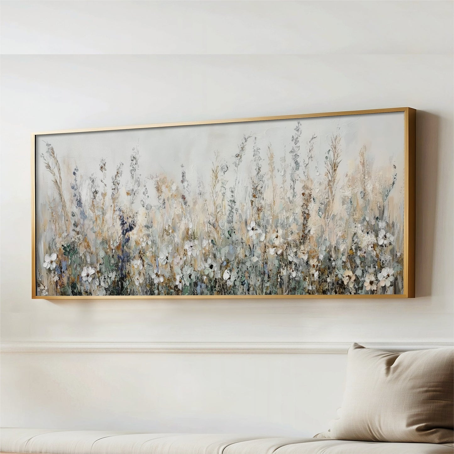 Wildflower Field Landscape Art