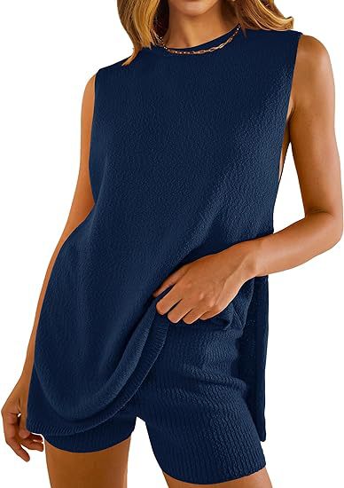 Women's Knit Sweater Shorts Set