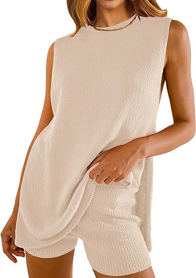 Women's Knit Sweater Shorts Set
