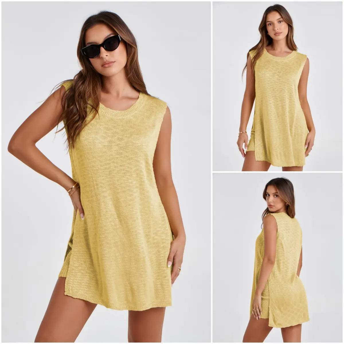 Women's Knit Sweater Shorts Set