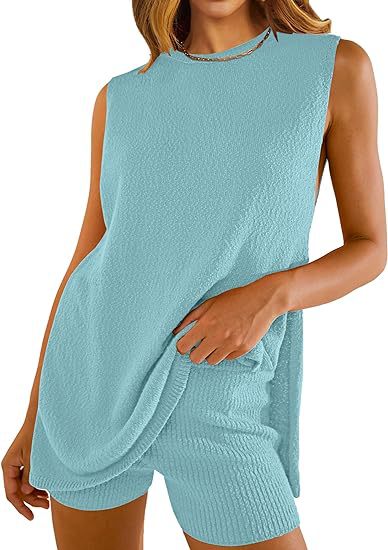 Women's Knit Sweater Shorts Set