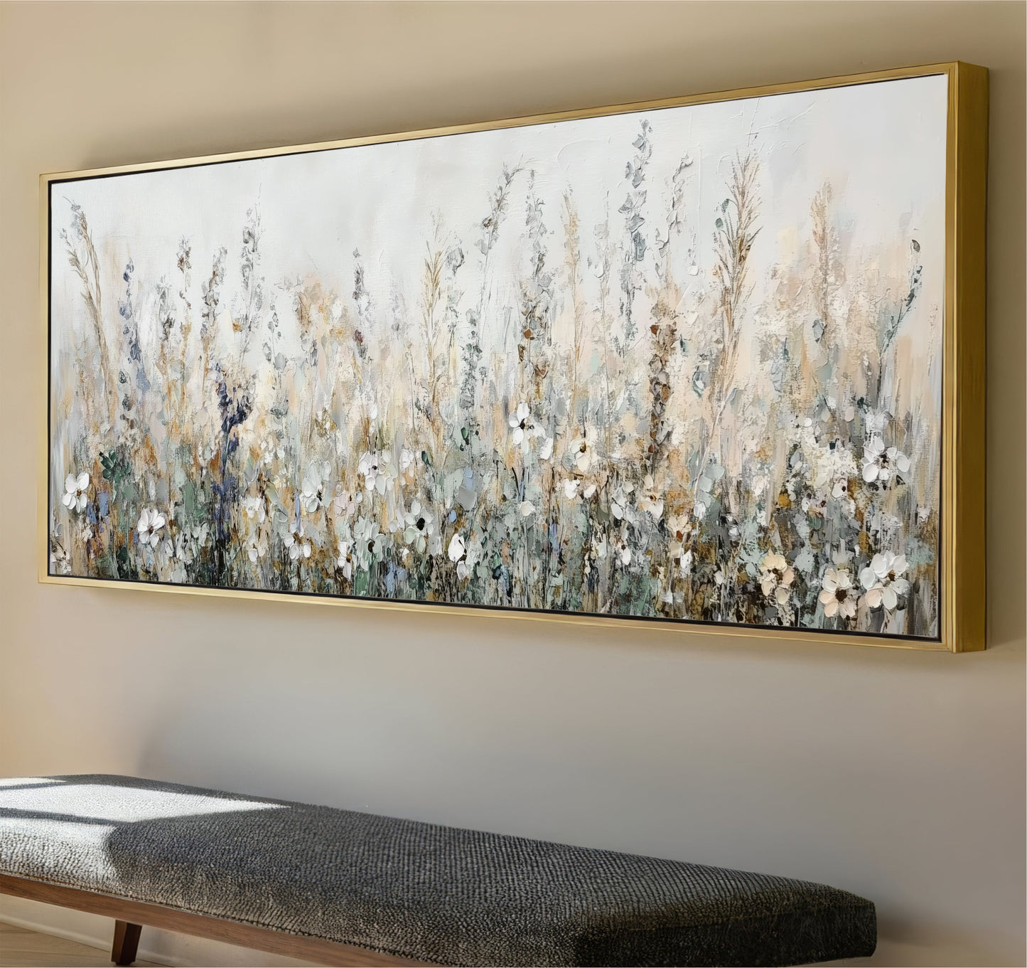 Wildflower Field Landscape Art