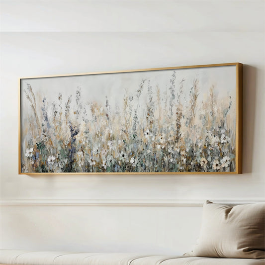 Wildflower Field Landscape Art