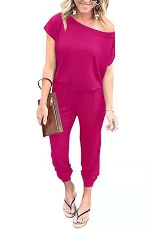Off-Shoulder Plus Size Jumpsuit