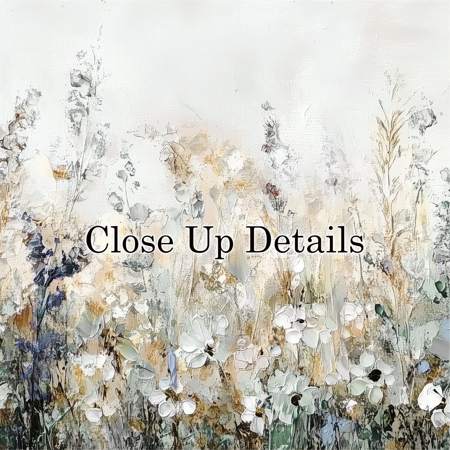 Wildflower Field Landscape Art