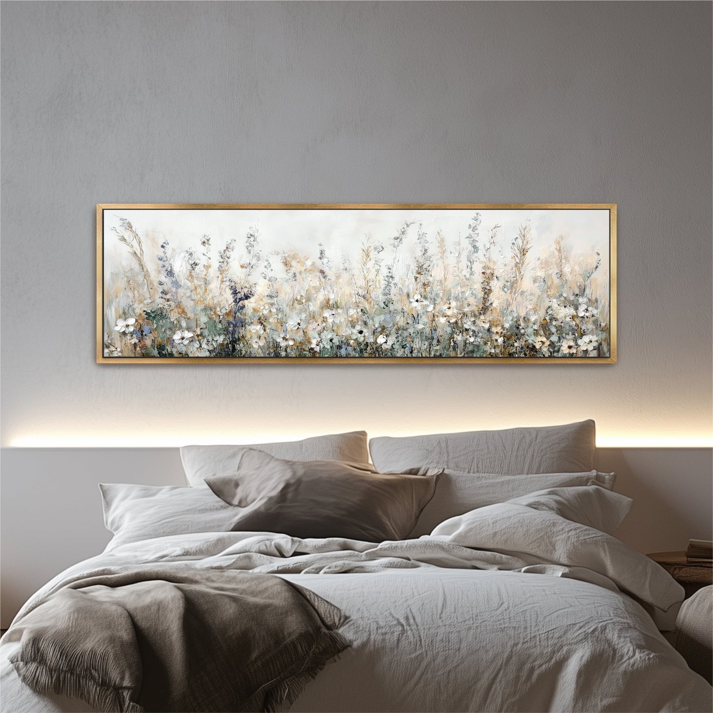 Wildflower Field Landscape Art